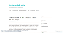 Desktop Screenshot of musicalmaths.com